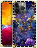 Compatible with iPhone 15 Pro Max Case, Glistening Golden Butterfly Vibrant by Unknown