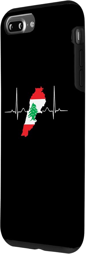 Lebanon Heart Lebanese Heartbeat Vintage Lebanon Map Case - Image 2