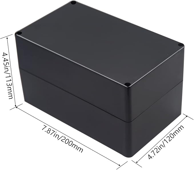 Project Box IP65 Waterproof Junction Box ABS Plastic Black Electrical Boxes DIY - Image 2