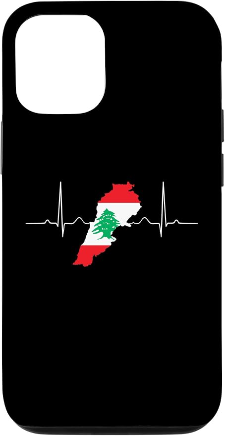 Lebanon Heart Lebanese Heartbeat Vintage Lebanon Map Case by Unknown