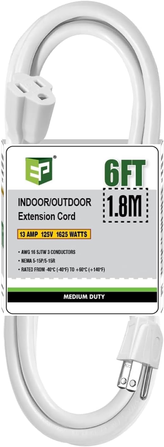 EP 6 Ft Outdoor Extension Cord by ENERGYPRO