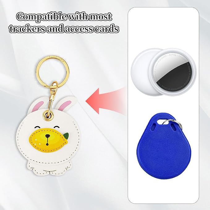 Leather Keychain Case Holder Compatible - Image 4