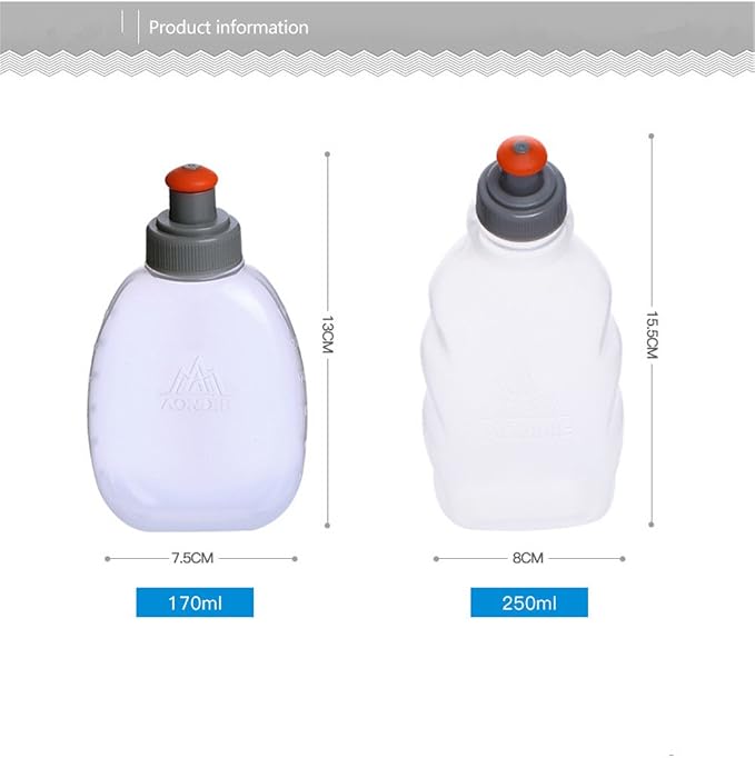 AONIJIE 250ML/350ML/500ML/600ML Portable TPU Soft Water Bottle Folding Soft - Image 2