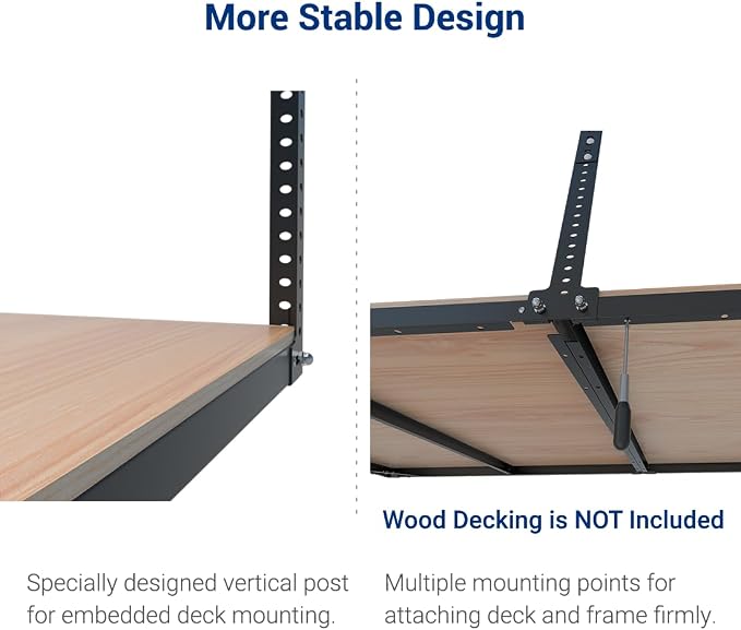 FLEXIMOUNTS 4x8 Overhead Garage Storage Rack without Decking, Storage - Image 5