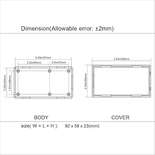 LeMotech Project Box 5 Pieces ABS Plastic Electrical Project Case Small - Image 7