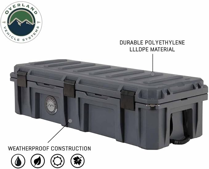 Overland Vehicle Systems 40100021 Dark Gray 117 QT Dry Box Storage - Image 6