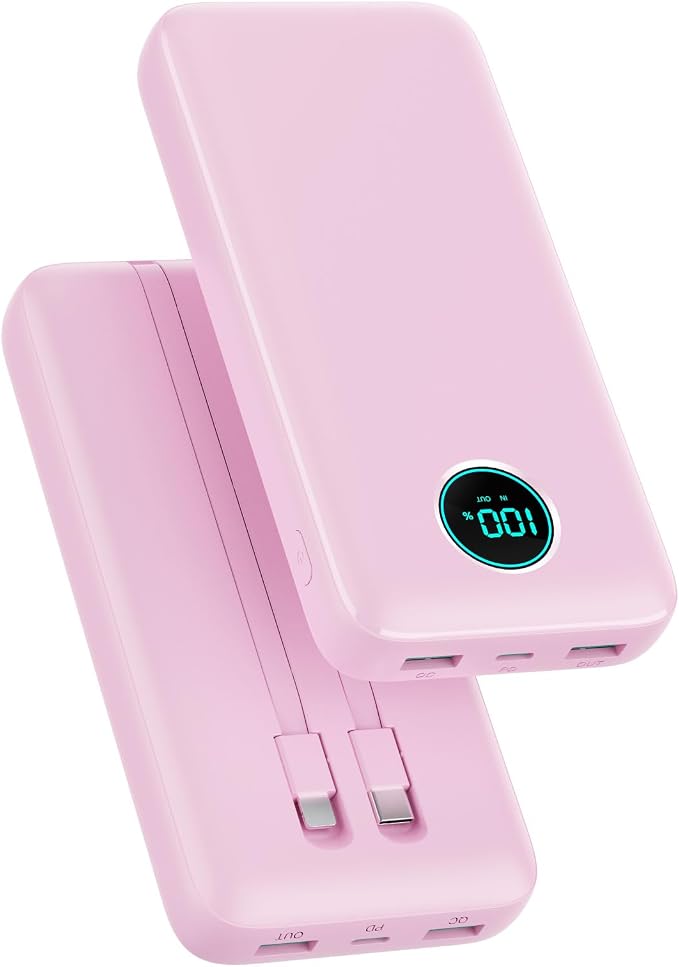 Portable Charger 40, 800mAh Power Bank, 25W PD QC 4.0 Fast Charging Portable by Pxwaxpy