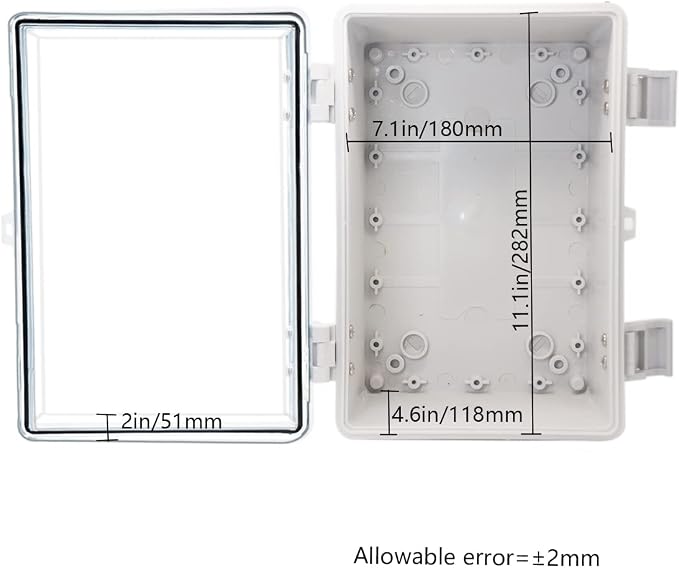 Zulkit Junction Box ABS Plastic Dustproof Waterproof IP65 Electrical Boxes - Image 3