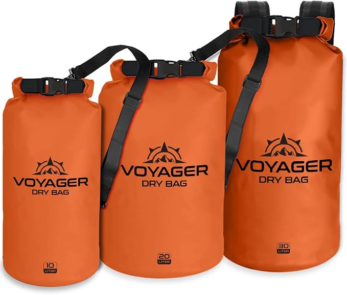 EcoGear FX Heavy Duty Waterproof Dry Bag Voyager Series – Durable Roll Top - Image 2