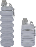 Collapsible Water Bottles for Kids, Reusable BPA Free Silicone Foldable Sports by MAKERSLAND