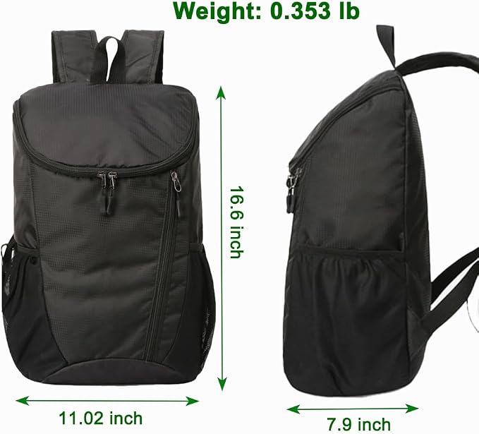 Foldable Daypack, Camping Small Backpack, Hiking Backpack Daypack, Lightweight - Image 3