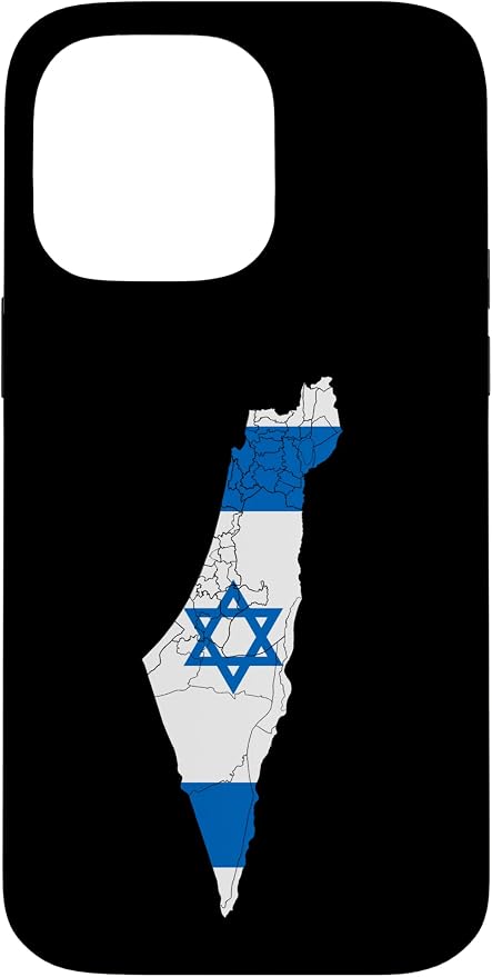 Israel National Flag Distressed Map Case by Unknown