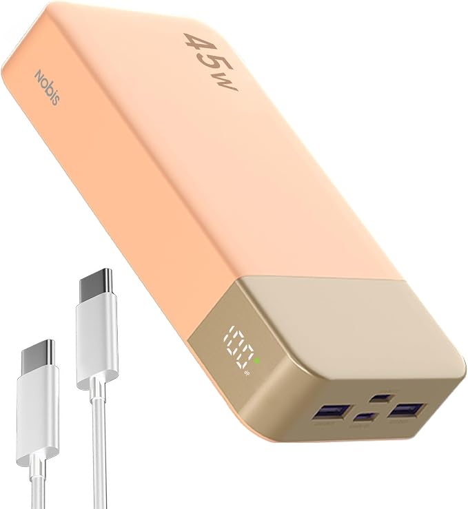 NOBIS Portable Charger, 20000mAh Power Bank, 45W Power Bank Fast Charging by NobisPowerbank