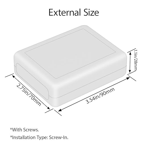 LeMotech Project Box 10 Pieces ABS Plastic Electrical Project Case Small - Image 3