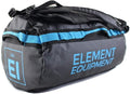 Element Equipment Trailhead Duffel Bag Shoulder Straps Waterproof Black/Blue by ElementEquipment