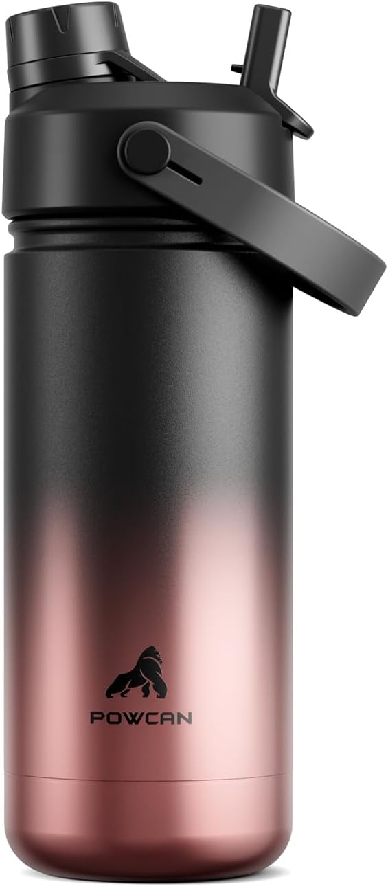 POWCAN 18 oz Insulated Water Bottle by POWCAN