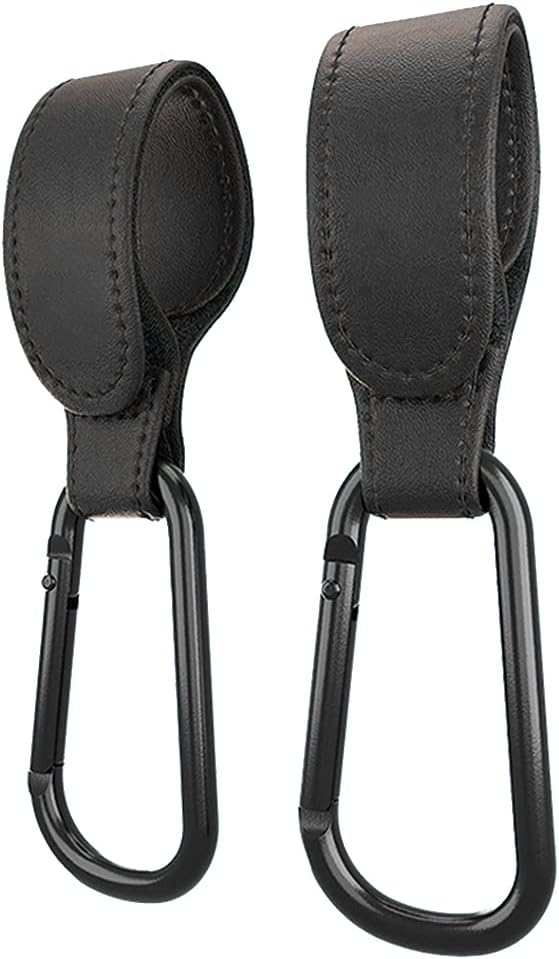 Portable Stroller Hooks Adjustable PU Leather Multi-Purpose Clip Your Purse - Image 9