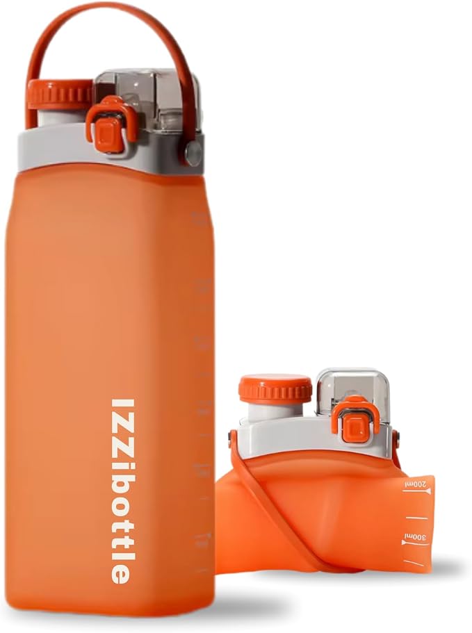 IZZI bottle Collapsible Lightweight Silicone Water Bottle | BPA Free, by Unknown