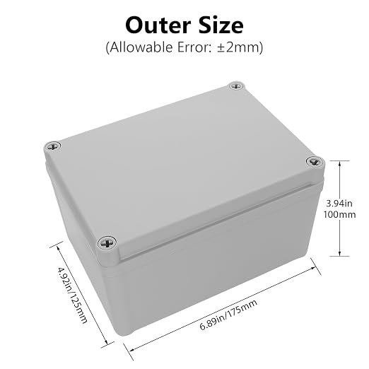 LeMotech Junction Box IP67 Waterproof Dustproof ABS Plastic Project Box - Image 2