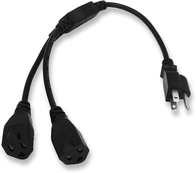 KUNCAN Power Cord Extension Y Splitter by KUNCAN
