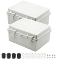 Zulkit 2pcs Junction Box ABS Plastic Dustproof Waterproof IP65 Electrical Boxes by Zulkit