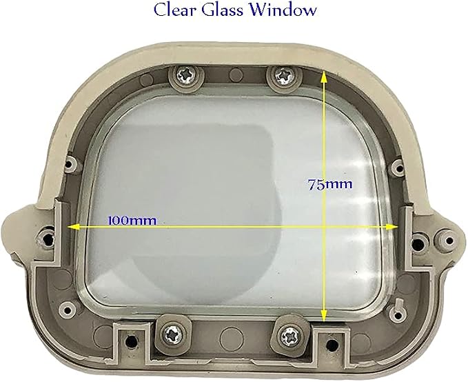 OwlCat 6inch Security CCTV Camera Housing Case Clear Glass Without Lens Cutout - Image 7