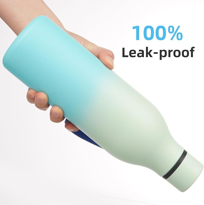 Insulated Water Bottle with Strap, 25 oz Double Wall Stainless Steel Vacuum - Image 5