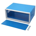 Zulkit Junction Box Blue Metal Project Box DIY Electric Enclosure Case by Zulkit