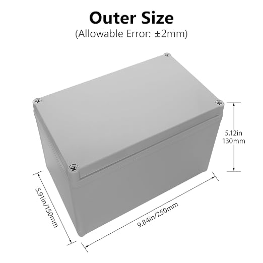 LeMotech IP67 Waterproof Junction Box ABS Plastic Project Box Dustproof - Image 2