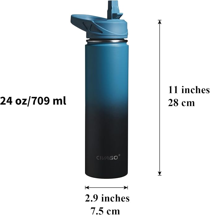 CIVAGO 24 oz Insulated Water Bottle - Image 4