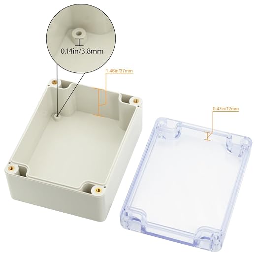 LeMotech ABS Plastic Junction Box, Dustproof Waterproof IP65 Electrical Box - Image 4
