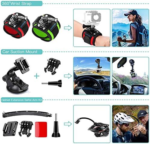 SmilePowo 51-in-1 Action Camera Accessories Kit - Image 3