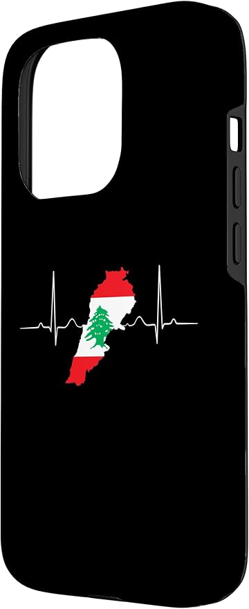 Lebanon Heart Lebanese Heartbeat Vintage Lebanon Map Case - Image 2