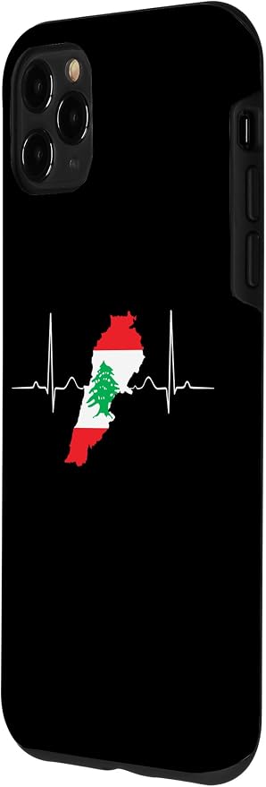 Lebanon Heart Lebanese Heartbeat Vintage Lebanon Map Case - Image 2