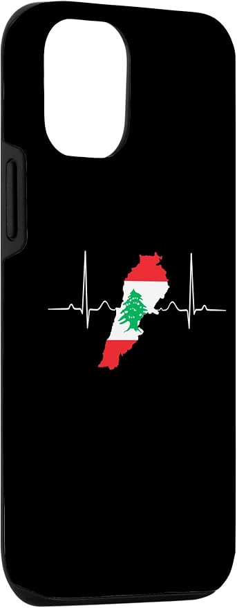 Lebanon Heart Lebanese Heartbeat Vintage Lebanon Map Case - Image 3
