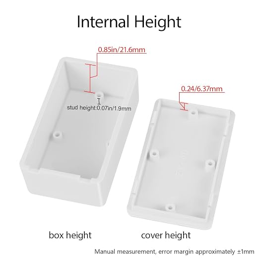LeMotech Project Box 5 Pieces ABS Plastic Electrical Project Case Small - Image 4