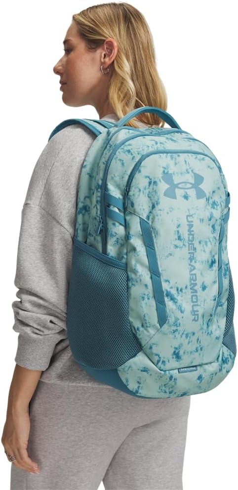 Under Armour Hustle 6.0 Backpack, Enamel Blue/Boundless Blue/Boundless Blue - Image 3