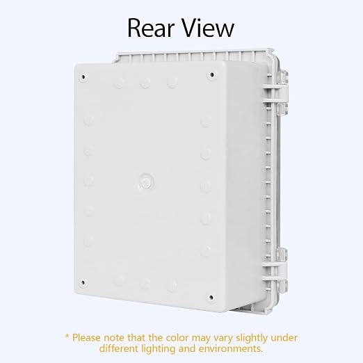 LeMotech Electrical Box, IP67 Waterproof Hinged Clear Cover Stainless Steel - Image 9