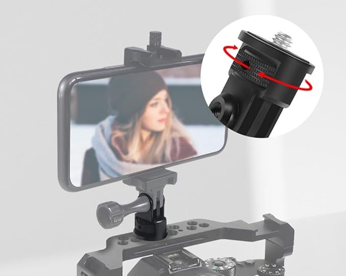 Aluminum Camera Tripod Adapter 1/4"-20 Conversion Adapter Mounts Compatible - Image 3