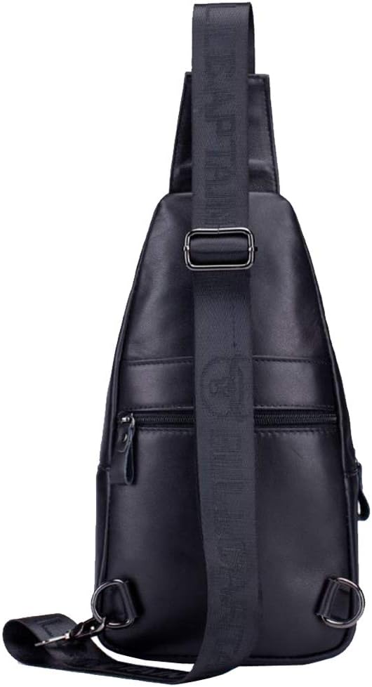 Hebetag Leather Sling Bag Crossbody Backpack - Image 3
