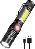Rechargeable LED Flashlights, Magnetic Flashlight Super Bright Tactical by Spriak%E5%93%81%E7%89%8C%E6%97%97%E8%88%B0%E5%BA%97