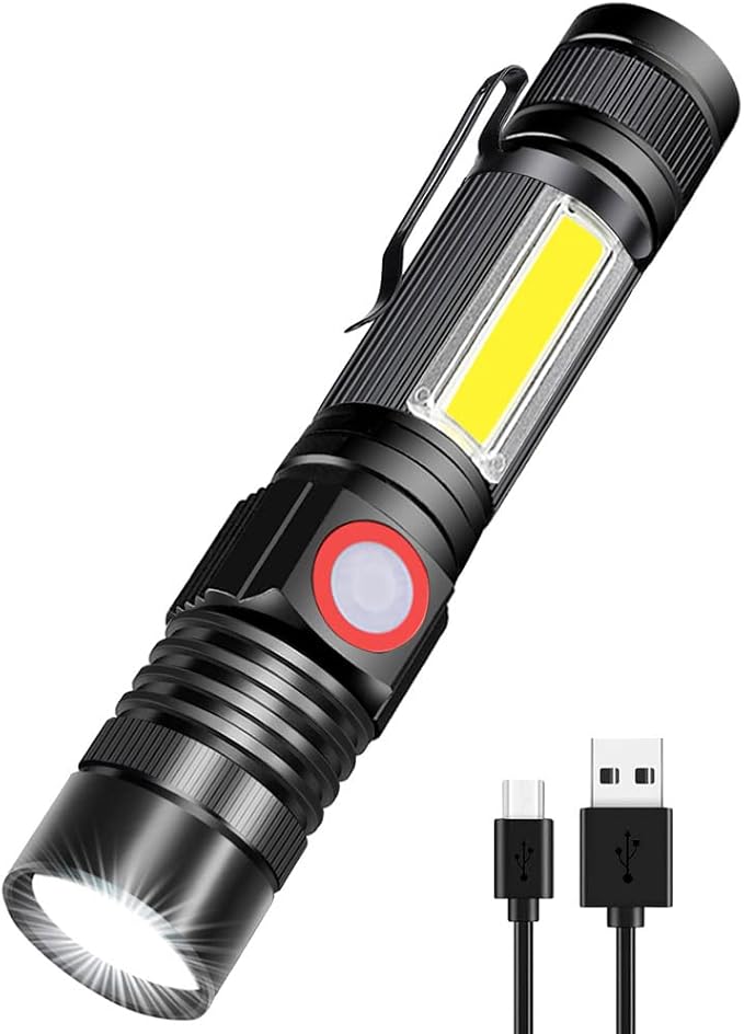 Rechargeable LED Flashlights, Magnetic Flashlight Super Bright Tactical by Spriak%E5%93%81%E7%89%8C%E6%97%97%E8%88%B0%E5%BA%97