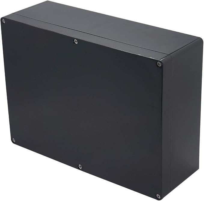 Project Box IP65 Waterproof Junction Box ABS Plastic Black Electrical Boxes DIY by Otdorpatio