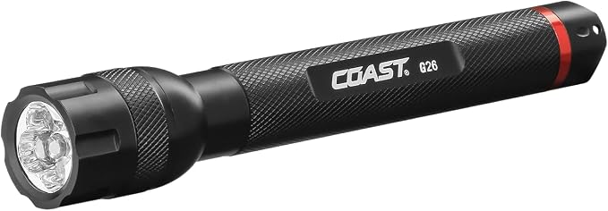 Coast® G26 415 Lumen Bulls-Eye™ Spot Beam LED Flashlight, Batteries Included by Coast