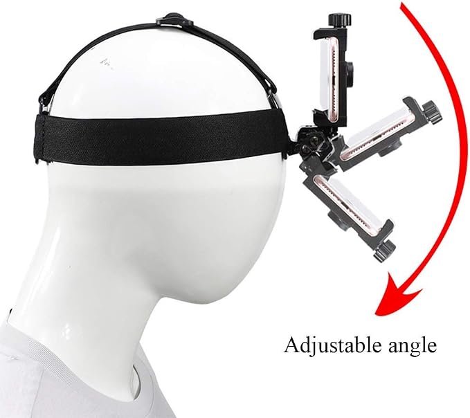 Head-Mounted Mobile Phone Holder, First-Person View Video Outdoor Live Shooting - Image 4