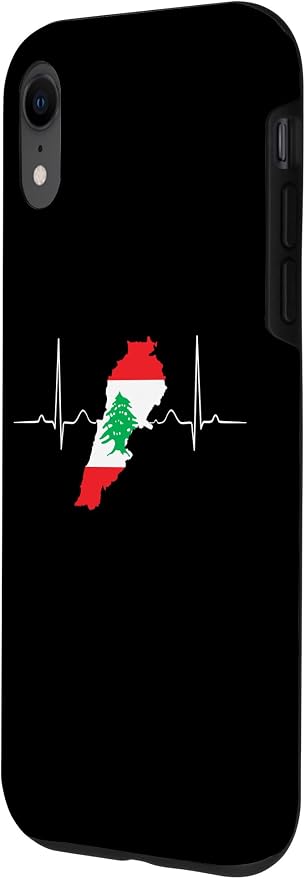 Lebanon Heart Lebanese Heartbeat Vintage Lebanon Map Case - Image 2