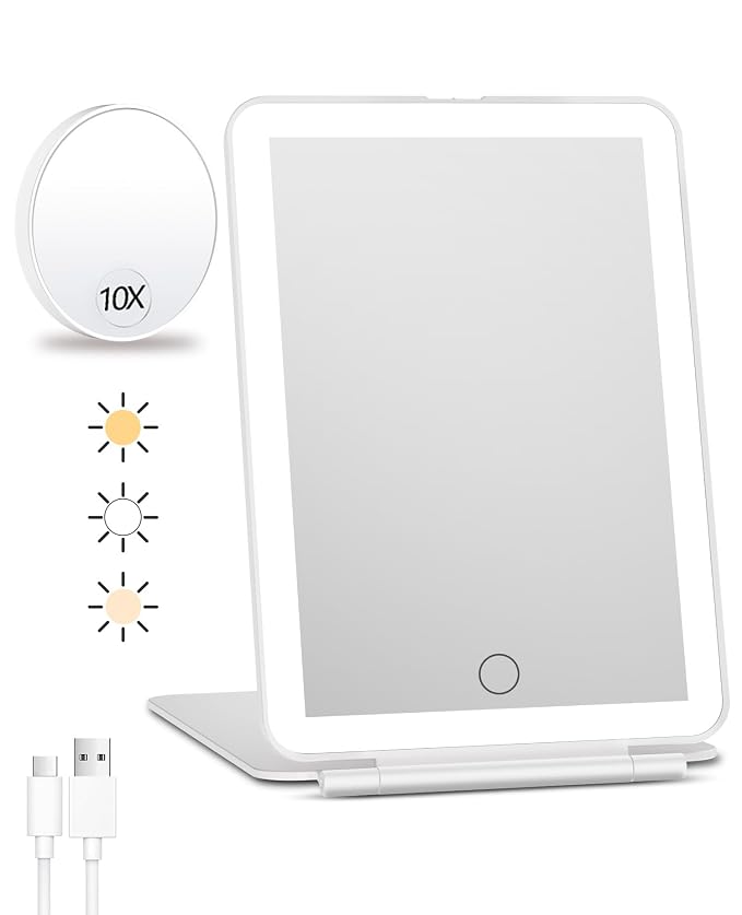 FUNTOUCH Rechargeable Travel Makeup Mirror by FUNTOUCH