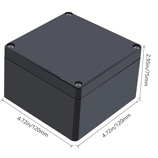 Project Box IP65 Waterproof Junction Box ABS Plastic Black Electrical Boxes DIY - Image 2