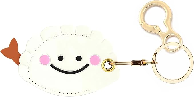 Leather Keychain Holder Case Compatible by BORKUANA