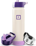 IRON °FLASK Camping & Hiking Hydration Flask - 22 oz Cream & Berries by IronFlask